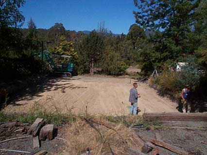 completed excavation