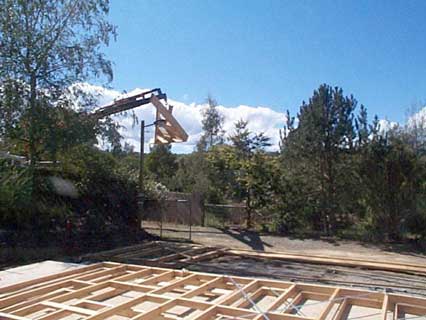 trusses delivered