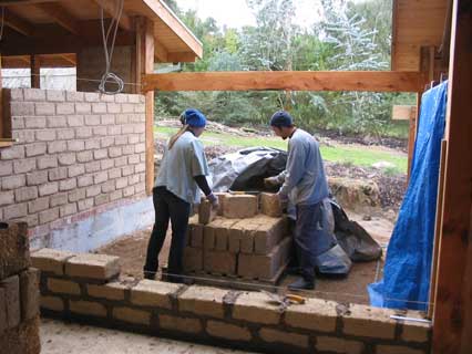 adam and justine in greenhouse