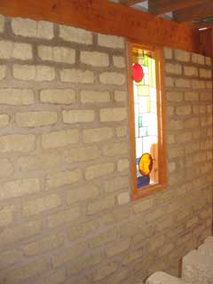 completed entrance hall wall