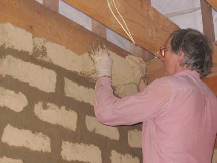 putting in last brick