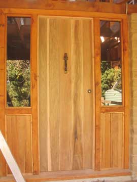 front door and knocker