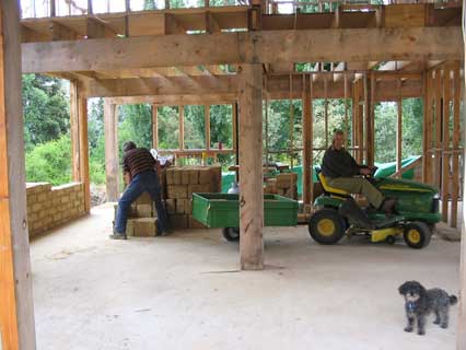 bringing in the bricks