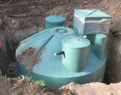 tank in hole