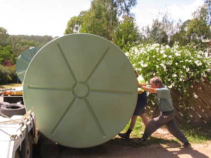 water tanks delivered
